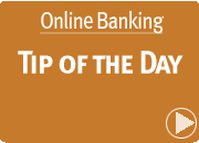 Online Banking Tip of the Day:  Quickly View your Available Balance ...